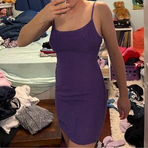 Elegant Purple Women's Dress